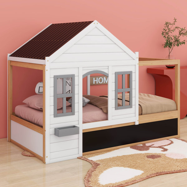 Isabelle & Max™ Adallyn Twin Size House Shaped Canopy Bed Wayfair
